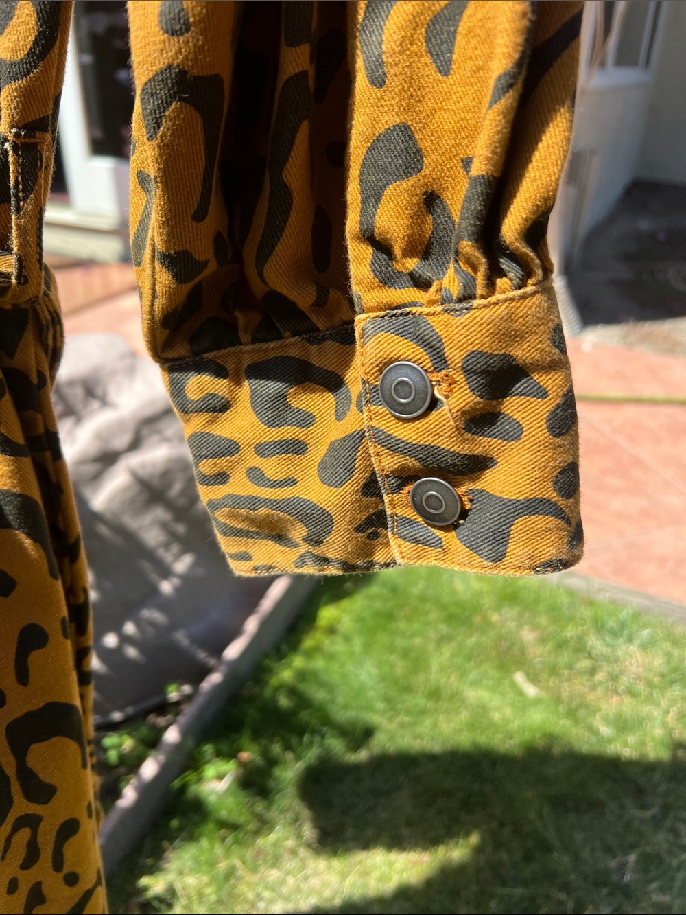 Future Collective Leopard Print Button-Front Shirt Dress - Picture 11 of 14